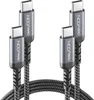 deleyCON 2x 1m USB C Ladekabel (60W Schnellladekabel) PD3.0 Produktbild-Vorschau 2