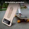 Faltbare Hülle Für Samsung Z Flip 4 Roségold Pink Mit Ring Produktbild-Vorschau 3