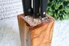 Messerblock DESIGN aus Olivenholz Produktbild-Vorschau 6