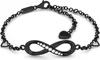 SERASAR | Armband aus Sterlingsilber [Infinity] mit Schwarz Produktbild-Vorschau 1
