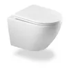 Spülrandlose Toilette mit Toilettendeckel,Hänge-WC aus Produktbild-Vorschau 1