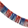 10m Bunte Fransengirlande (Rot-Blau) Produktbild-Vorschau 2