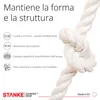 Seilwerk STANKE Corda cotone 30mm x 10m, intrecciata con 3 Anteprima dell’immagine prodotto 4