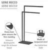 Porta asciugamani WENKO Mod. Recco Black, in acciaio Anteprima dell’immagine prodotto 2