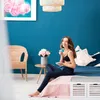 Panca Relaxdays con vano portaoggetti, 3 cestini e cuscini Anteprima dell’immagine prodotto 3