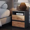 Vicco Nachttisch Monty, 2er Set, Anthrazit/Goldkraft Eiche Produktbild-Vorschau 5