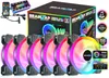 BRAINZAP 6x 120mm LED A-RGB Case Fan SET Gehäuse Lüfter Produktbild-Vorschau 1