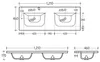 Doppelwaschtisch 120.4cm Adriel mit 4 Schubladen, Produktbild-Vorschau 7
