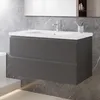 100 cm Badmöbel-Set Unterschrank mit Keramik waschtisch 2 Produktbild-Vorschau 1