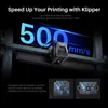 A 3D printer's print head is shown in motion, with text highlighting its speed and features. Anteprima dell’immagine prodotto
