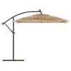VIDAXL -Parasol mit Stahlpol 246x246x230 cm Braun Produktbild-Vorschau 4