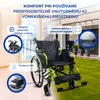 Invalidný vozík Skladací hliníkový ľahký manuálny s brzdami Náhľad obrázku produktu 7