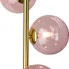 Olucia - REMO - Stehlampe - Rosa / Messing Produktbild-Vorschau 3
