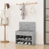 vidaXL Ławka pod buty beton szara 60x30x45 cm Materiał Podgląd zdjęcia produktu 11
