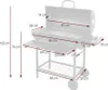 Barbecue au charbon de bois 71 x 35 cm avec couvercle et Voir les images du produit 9