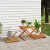 vidaXL Składana półka 3 półki brązowa 43x31x63 cm lite Podgląd zdjęcia produktu 3