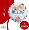 Folienballon Happy Birthday Watercolor Rund 45 cm Produktbild-Vorschau 4