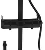 A close-up of a black shower system with a shelf and hose. Náhled obrázku produktu