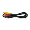 A black cable with three RCA connectors (red, yellow) and a 3.5mm jack connector. Náhled obrázku produktu