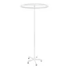 A white, circular clothing rack with a stand and wheels, shown against a white background. Náhled obrázku produktu