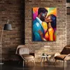 Leinwandbild Liebe Kuss Frau Mann 40x60 Feeby Bunt bild für Produktbild-Vorschau 2