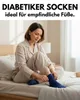 Diabetiker Socken Herren Damen mit Komfortbund ohne Gummi - Produktbild-Vorschau 2