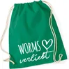 Huuraa Turnbeutel Worms verliebt 12 Liter Kelly Green Produktbild-Vorschau 1