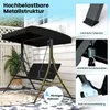 COSTWAY Hollywoodschaukel 3-Sitzer, Gartenschaukel mit Produktbild-Vorschau 7