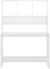 vidaXL Schreibtisch mit Regalen Hochglanz-Weiß 110x45x157 Produktbild-Vorschau 4