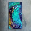 Dekor Leinwand Uhr Wandbilder Geräuschlos 30x60 Malarei Produktbild-Vorschau 2
