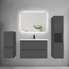 Badezimmermöbel 80cm CINIC-Serie Mineralguss Waschtisch mit Produktbild-Vorschau 7