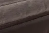 A close-up view of the textured fabric and leather of a dog bed. Náhľad obrázku produktu