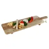 XL Holz-Servierbrett 100x28cm Holzplatte Servierplatte Produktbild-Vorschau 4