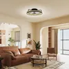 Stropní ventilátor HOMCOM s LED osvětlením, dálkovým Náhled obrázku produktu 9