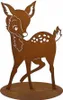 Hert Bambi, 70x49 cm hoog, herten, reeën, roest, metaal, Productafbeelding-voorbeeld 2
