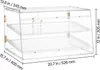 Vitrine à pâtisseries SucceBuy à 2 étages en acrylique Voir les images du produit 8