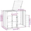 vidaXL Mülltonnenbox für 2 Tonnen Anthrazit 144x81x113 cm Produktbild-Vorschau 8