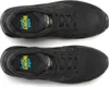 A top-down view of two black safety boots. Voir les images du produit