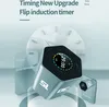 A product image showcasing a hexagonal timer with a digital display, surrounded by transparent overlays indicating features like 'STUDY' and 'Entertainment'. Podgląd zdjęcia produktu