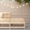 vidaXL Gartenhocker mit Kissen Massivholz Kiefer Produktbild-Vorschau 2