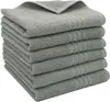 Gästehandtücher 6er Set, Baumwolle, 40x60 cm, grau Produktbild-Vorschau 1