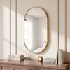 INONEFT Miroir mural ovale, 75 x 50 cm, miroir de Voir les images du produit 4