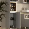Hochschrank Vicco Elnor Greige 30 x 170 cm mit 2 Türen, Produktbild-Vorschau 4