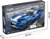 A box of a blue toy sportscar. Produktbild-Vorschau