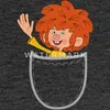 Spreadshirt Pumuckl Fröhlich Winkendend Brusttasche Frauen Produktbild-Vorschau 2