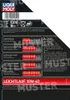 A product label for Liqui Moly engine oil, featuring product details, features, and usage information in multiple languages. Produktbild-Vorschau