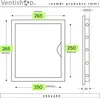 Abs Plastové Inspekční Dvířka 250*250 Mm - Rx 02-816A Náhled obrázku produktu 7