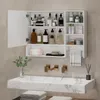 Puluomis Spiegelschrank Bad 80cm mit 3 färbiger dimmbarer Produktbild-Vorschau 2