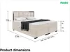 MEBLINI Boxspringbett mit Bettkasten - Gepolstert Produktbild-Vorschau 7