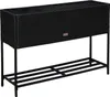 Polyrattan Hochbeet Blumenbeet 100x30x70 cm Kräuterbeet Produktbild-Vorschau 1